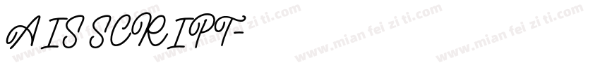 AIS SCRIPT字体转换